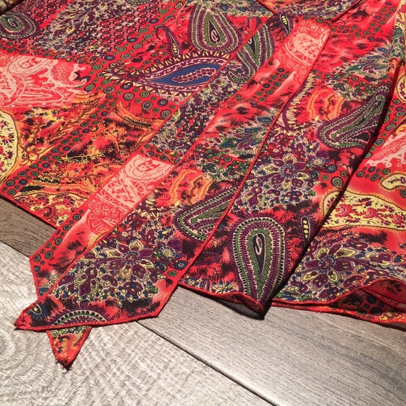 Women's Edera Summer Flare Skirt Paisley Print XL - Picture 3 of 8